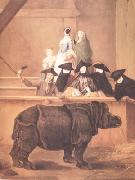 Pietro Longhi Exhibition of a Rhinoceros at Venice (nn03) painting